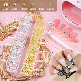 BELLEBOOST nail art kit including tweezers and pick-up pencil