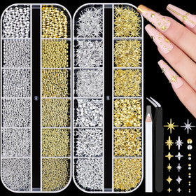 BELLEBOOST Nail Charms and Caviar Beads Set packaging front view