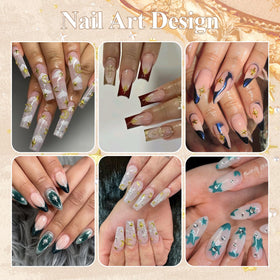 BELLEBOOST Nail Charms on a manicured nail