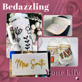 BELLEBOOST rhinestones applied on 3D nail art design