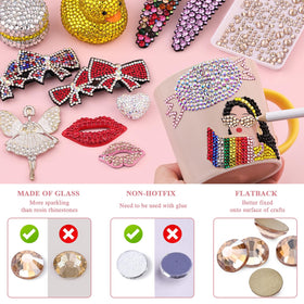BELLEBOOST rhinestones applied to a decorated shoe