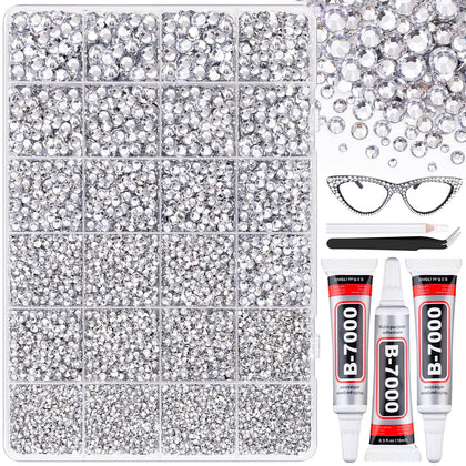 BELLEBOOST Rhinestones Bedazzler Kit with clear rhinestones and glue