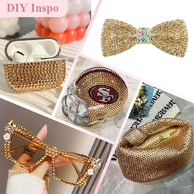 BELLEBOOST rhinestones in a DIY nail art design