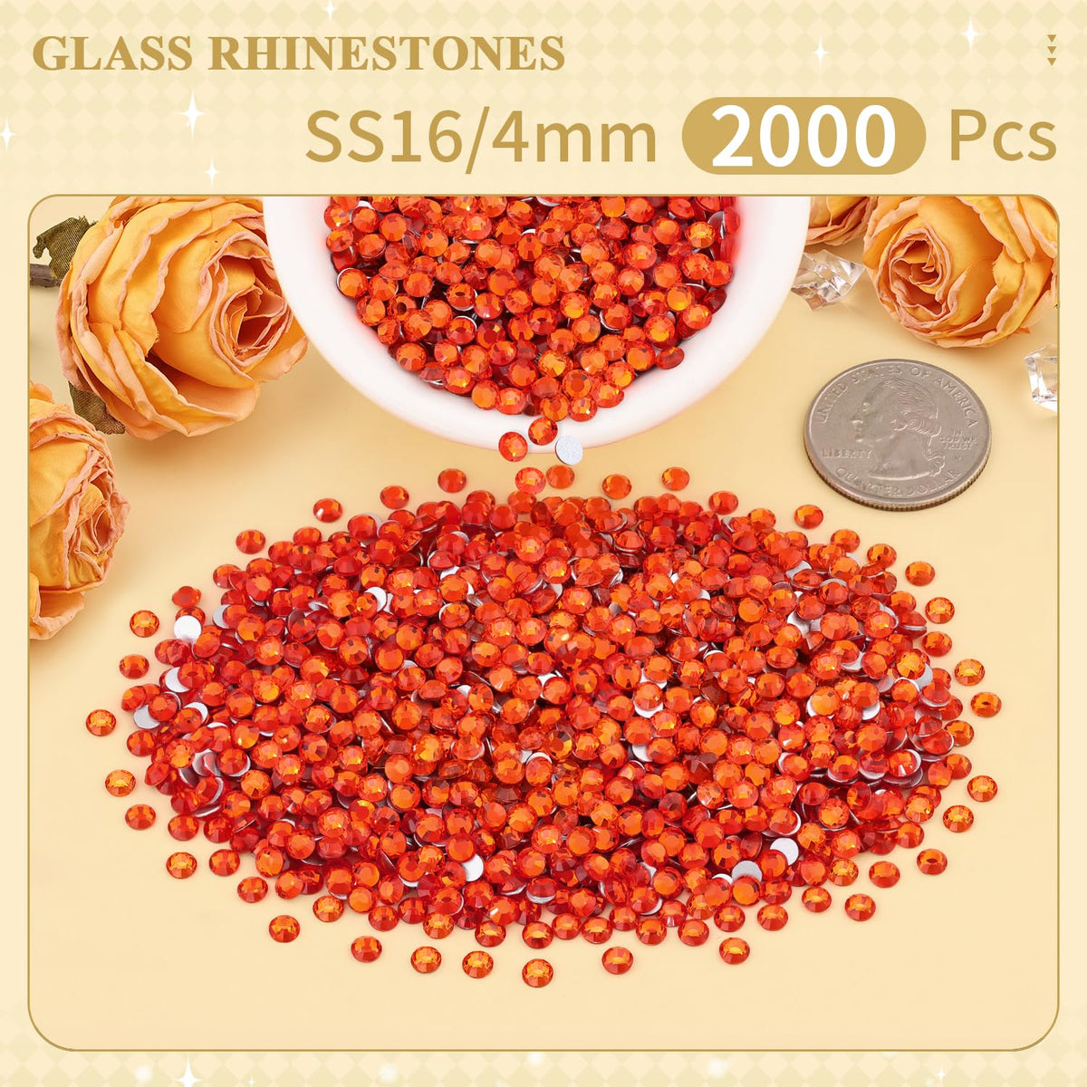 BELLEBOOST rhinestones in packaging showing vibrant colours