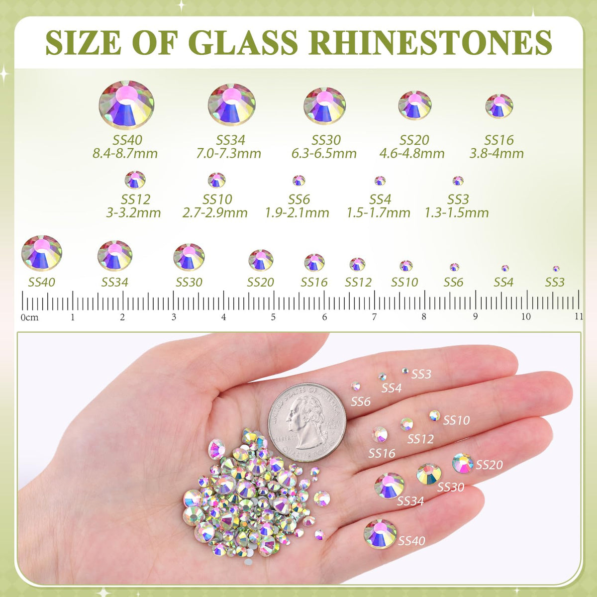 BELLEBOOST rhinestones in various colours for crafting