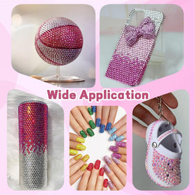 BELLEBOOST rhinestones showcased on a decorated tumbler