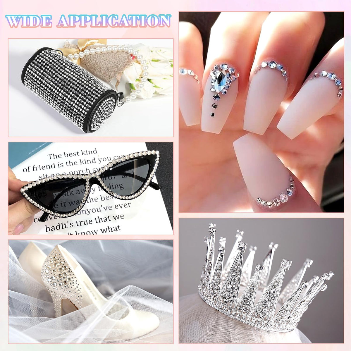 BELLEBOOST rhinestones used in nail art design