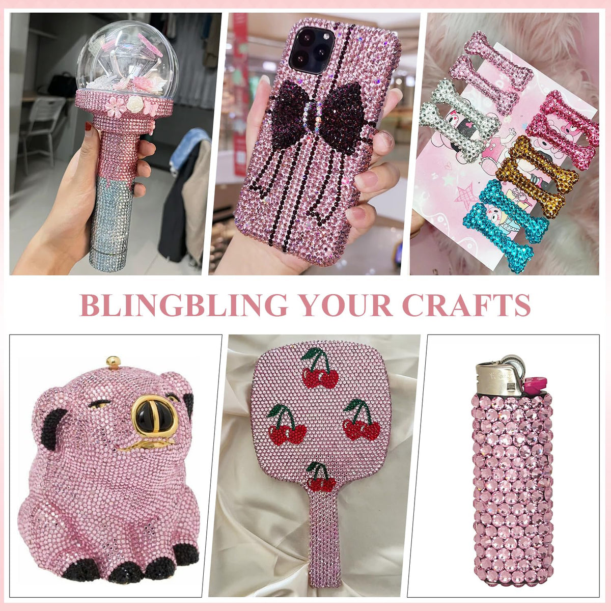 BELLEBOOST rhinestones used in nail art design