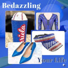 BELLEBOOST rhinestones used on a decorated tumbler