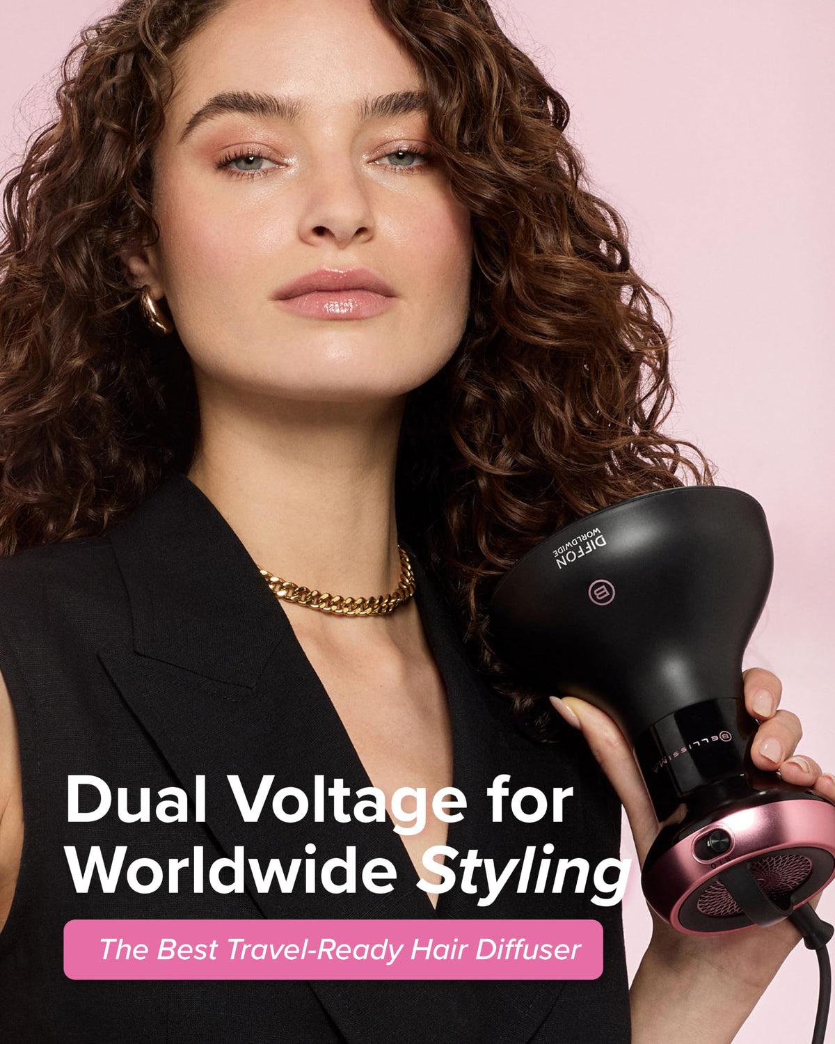 BELLISSIMA Diffon hair dryer with diffuser attachment