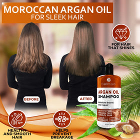 BELLISSO Argan Oil Shampoo 610g back view