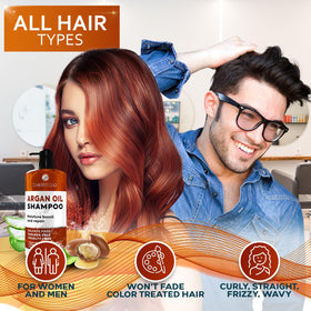BELLISSO Argan Oil Shampoo 610g packaging details