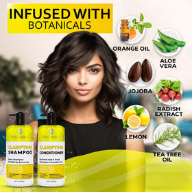 BELLISSO Clarifying Shampoo and Conditioner Set lifestyle scene