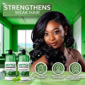 BELLISSO Nettle Shampoo and Conditioner set packaging