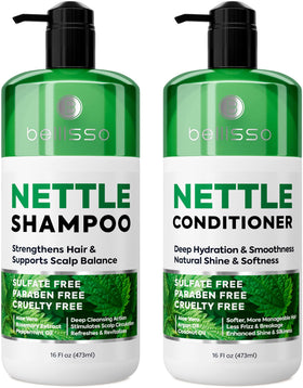 BELLISSO Nettle Shampoo front view 16 Fl Oz