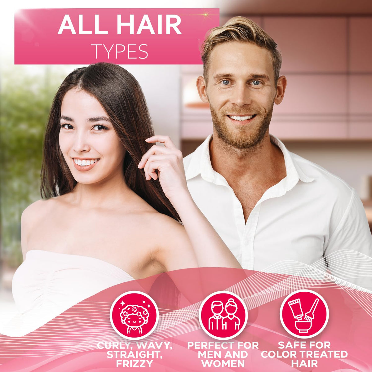 BELLISSO Rice Water Shampoo and Conditioner Set packaging