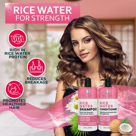 BELLISSO Rice Water Shampoo bottle with label