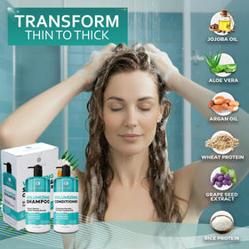 BELLISSO volumizing shampoo lather in a hand