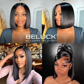 Beluck Short Lace Front Bob Wig on a mannequin showcasing its fit
