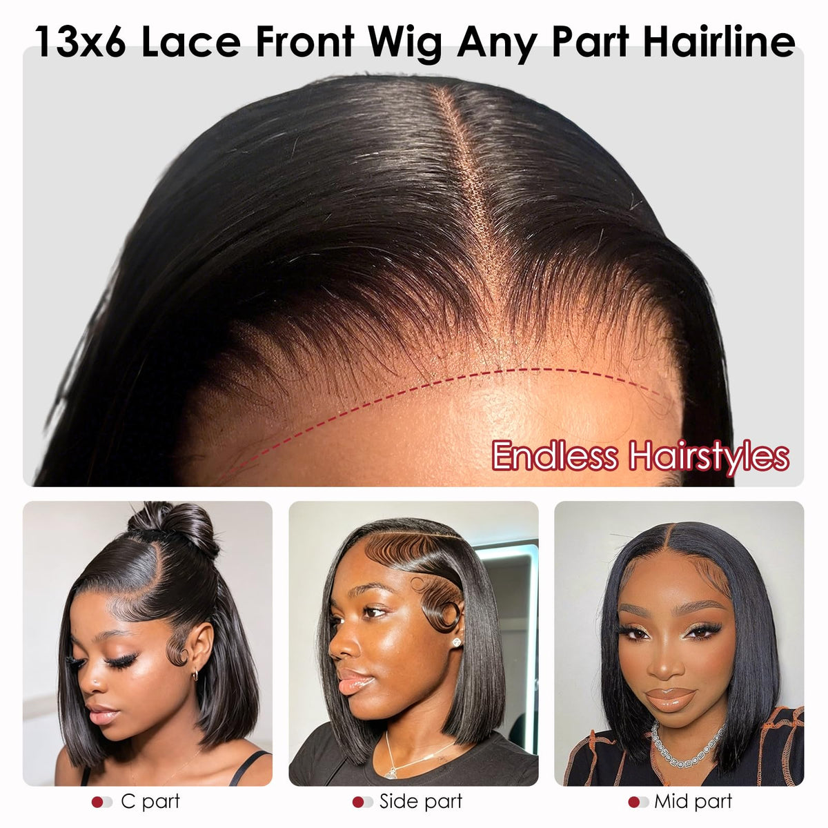 Beluck Short Lace Front Bob Wig styled for an elegant look