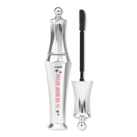 Benefit 24-Hour Brow Setter clear gel side view showing applicator
