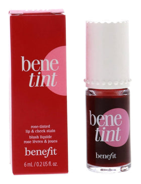 Benefit Bene Tint Rose-tinted Lip & Cheek Stain applied on lips