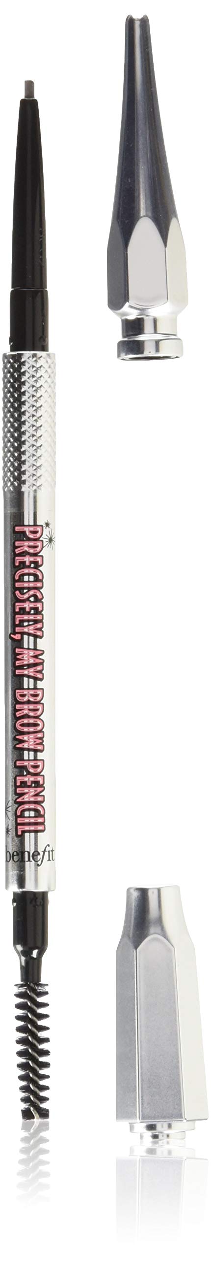 Benefit Precisely My Brow Pencil #5 Deep front view with spoolie brush