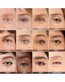 Benefit Precisely My Brow Wax #3.5 Neutral Medium Brown application on brows
