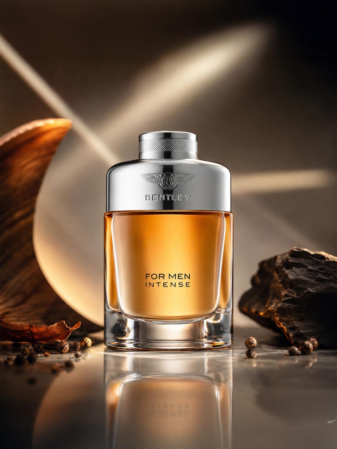 BENTLEY Intense Eau de Parfum on a stylish surface