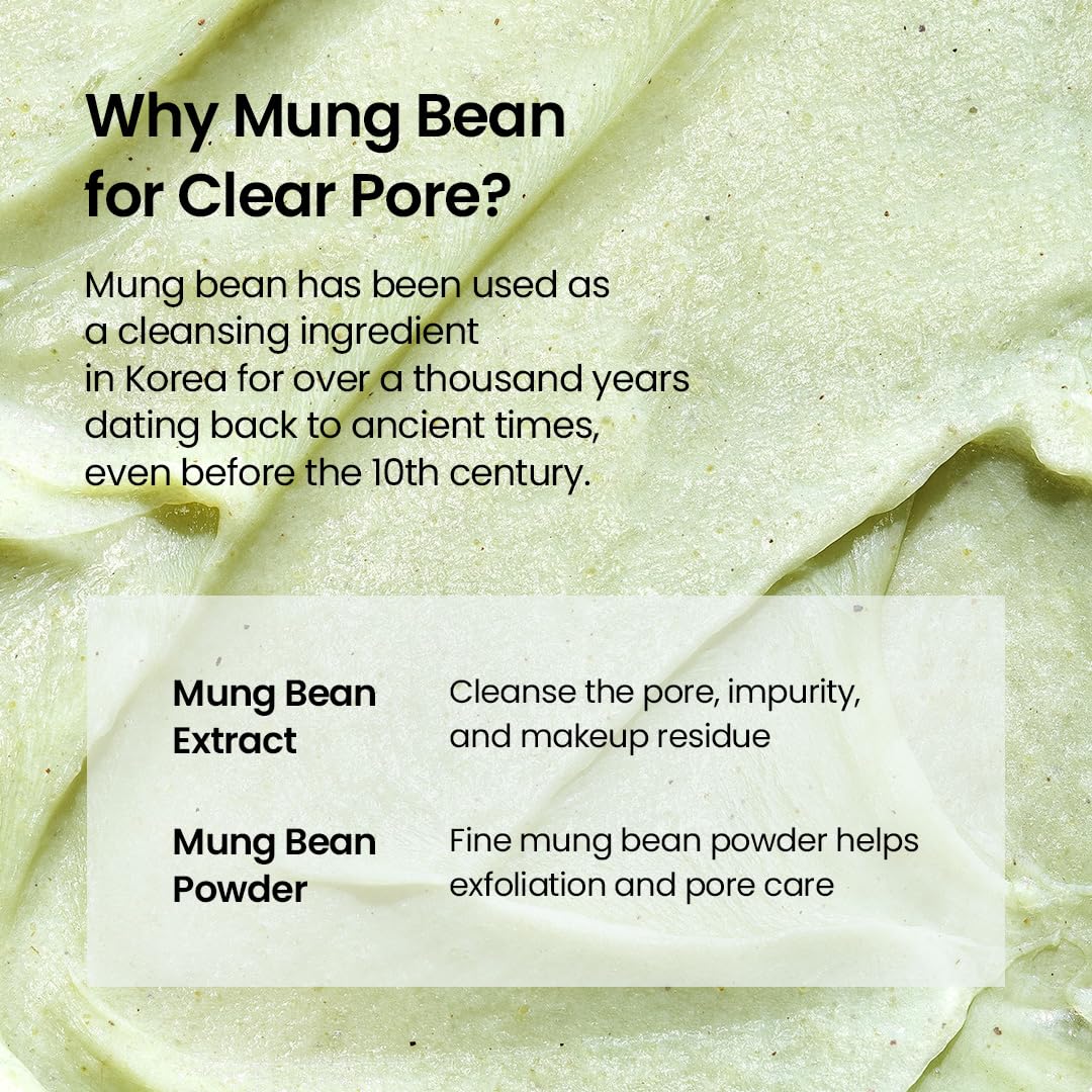 beplain Mung Bean Cleansing Foam texture close-up