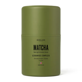 Berkland Matcha Red Light Therapy Serum front view with pump