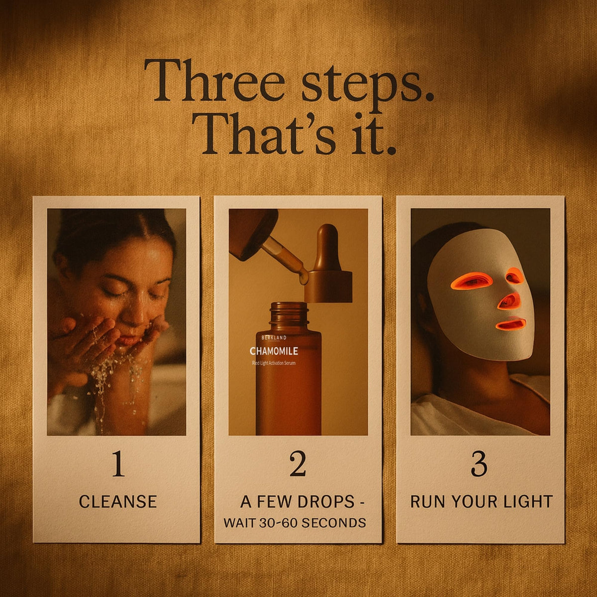 Berkland Red Light Therapy Activation Serum ingredients list