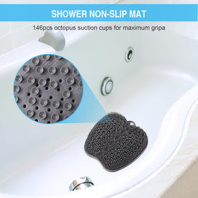 BESKAR foot scrubber mat close-up of suction cups