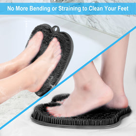BESKAR foot scrubber mat showing non-slip suction cups
