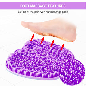 BESKAR XL Shower Foot Scrubber Mat close-up of bristles