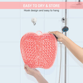BESKAR XL Shower Foot Scrubber Mat demonstrating non-slip feature
