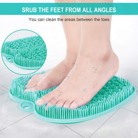 BESKAR XL Shower Foot Scrubber Mat in a shower setting