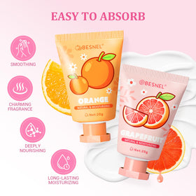 BESNEL hand cream in sweet peach scent