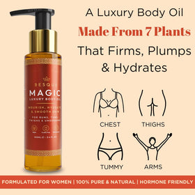 Besque Magic Body Oil packaging details