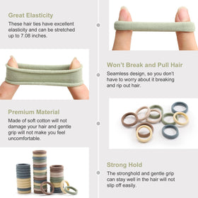 Bessrung Elastic Hair Ties close-up showing material quality