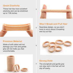 Bessrung hair ties in a stylish hairdo