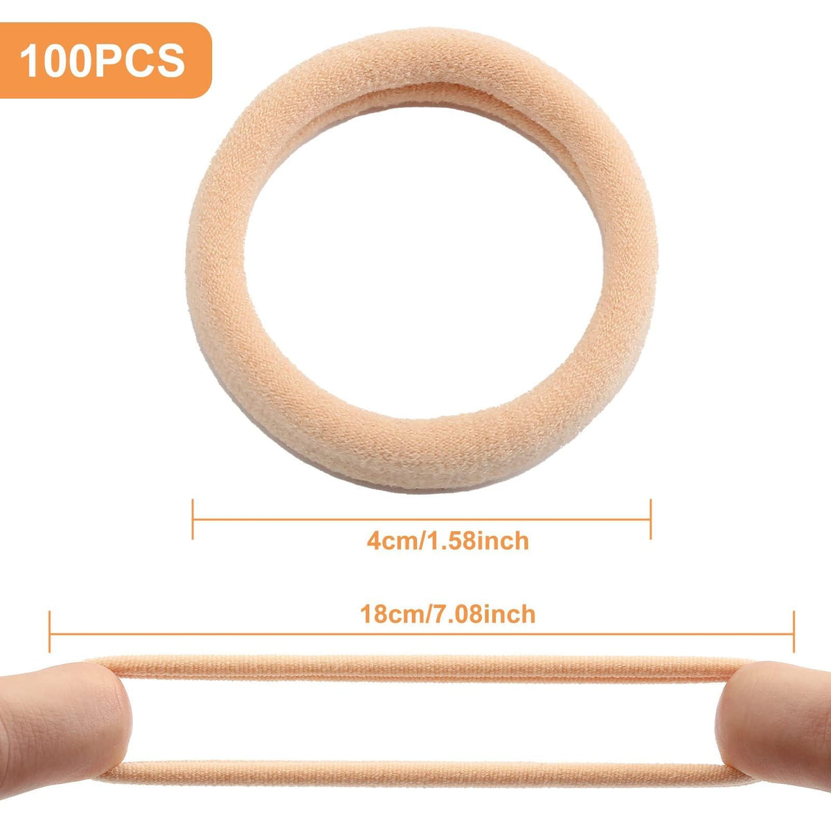 Bessrung hair ties showing elasticity stretch