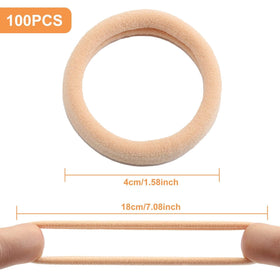 Bessrung hair ties showing elasticity stretch