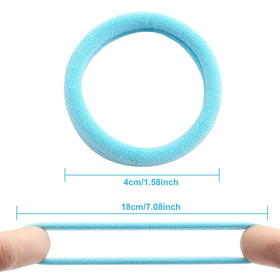 Bessrung thick hair ties in spring colours on a white background