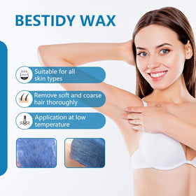 Bestidy Hard Wax Beads 1000g with spatula and warmer