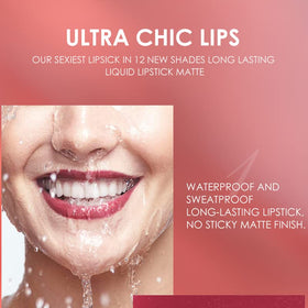 BestLand 6Pcs Matte Liquid Lipstick set with swatches