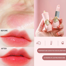 BestLand Flower Jelly Lipstick Set displayed on a vanity