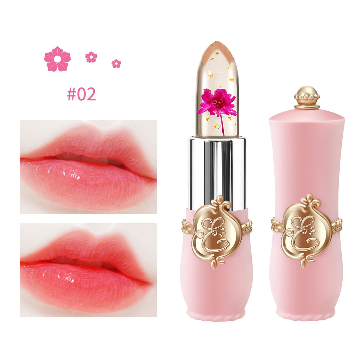 BestLand Flower Jelly Lipstick Set packaging front view