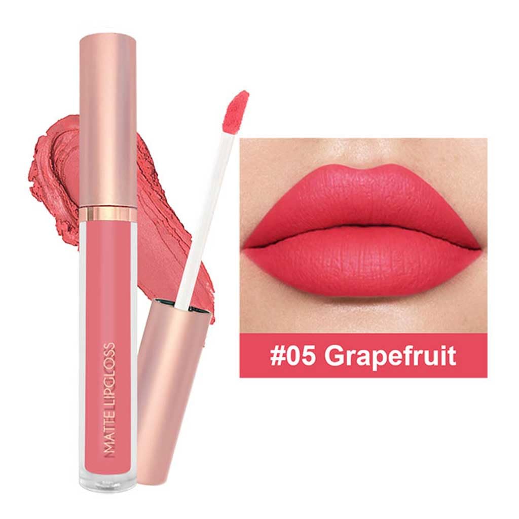 BestLand Fresh Glow Coral Liquid Lipstick Bright Red shade swatch