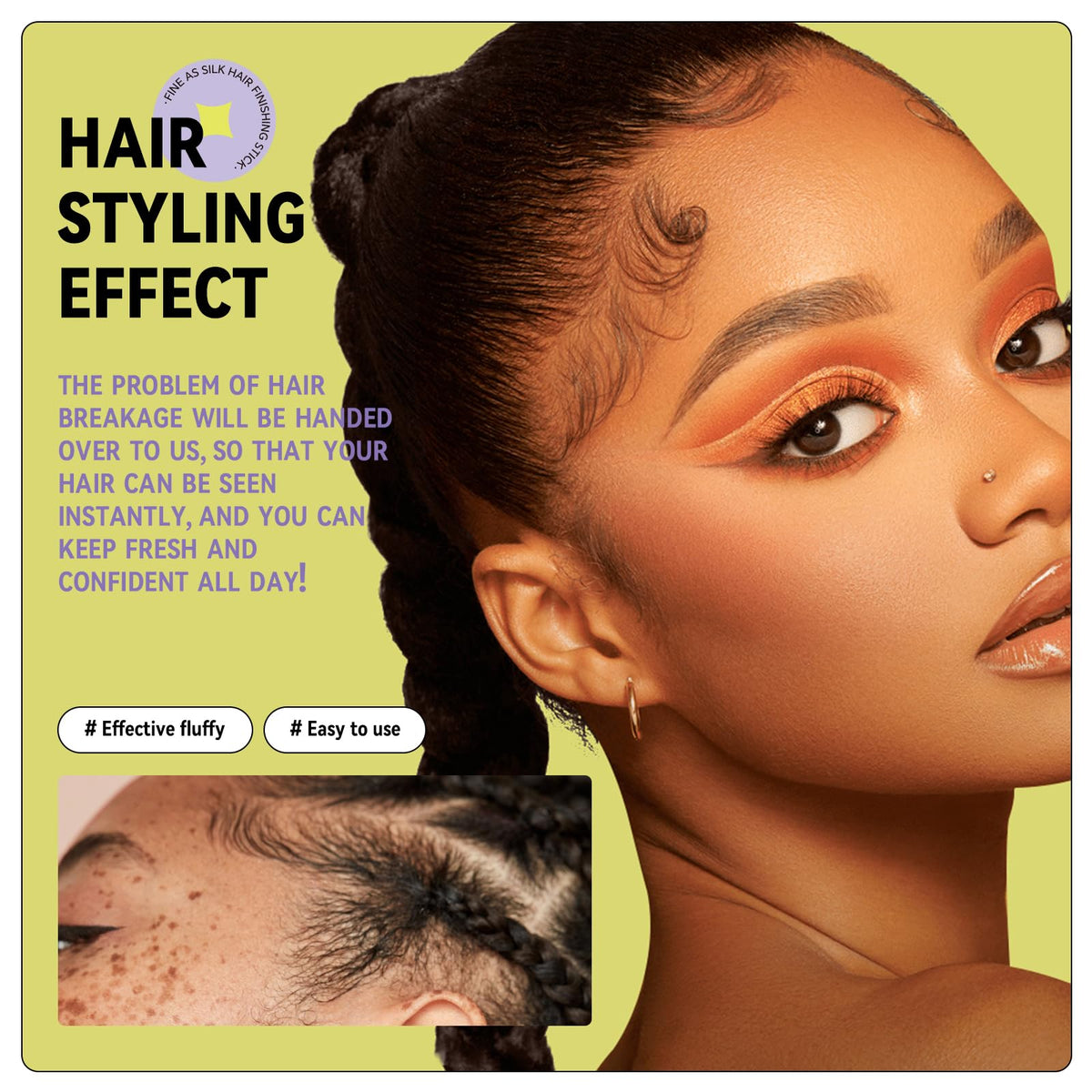 BestLand Hair Serum Wand in use on hair